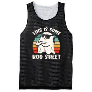 This Is Some Boo Sheet Funny Halloween Ghost Mesh Reversible Basketball Jersey Tank