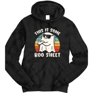 This Is Some Boo Sheet Funny Halloween Ghost Tie Dye Hoodie