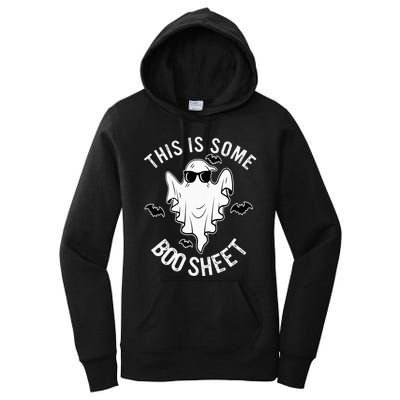 This Is Some Boo Sheet Ghost Halloween Costume Women's Pullover Hoodie