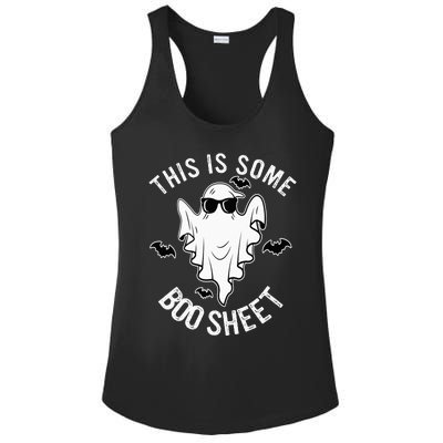 This Is Some Boo Sheet Ghost Halloween Costume Ladies PosiCharge Competitor Racerback Tank