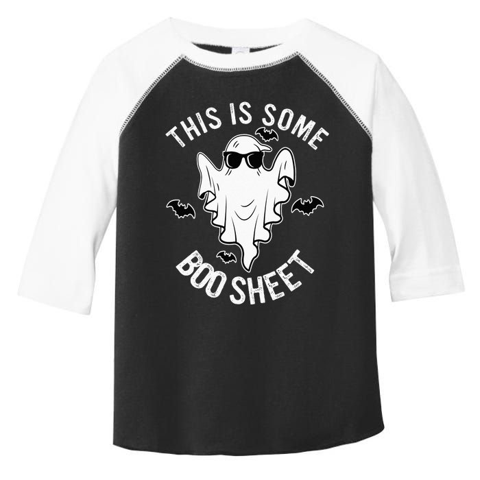 This Is Some Boo Sheet Ghost Halloween Costume Toddler Fine Jersey T-Shirt