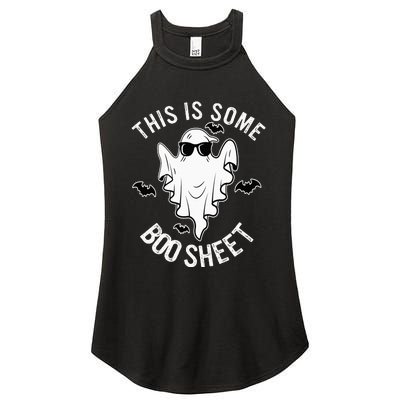 This Is Some Boo Sheet Ghost Halloween Costume Women's Perfect Tri Rocker Tank