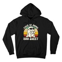 This Is Some Boo Sheet Cool Ghost Funny Halloween Costume Vintagee Design Hoodie