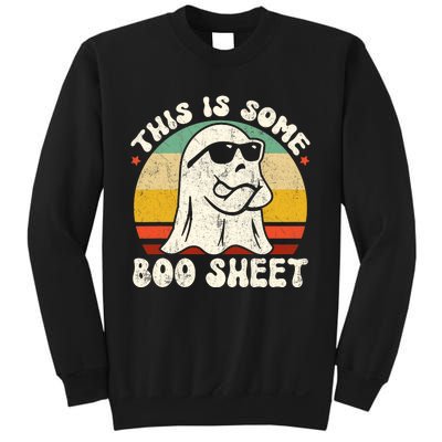 This Is Some Boo Sheet Cool Ghost Funny Halloween Costume Vintagee Design Sweatshirt