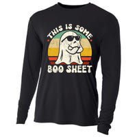 This Is Some Boo Sheet Cool Ghost Funny Halloween Costume Vintagee Design Cooling Performance Long Sleeve Crew