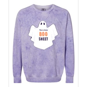 This Is Some Boo Sheet Halloween Ghost Funny Colorblast Crewneck Sweatshirt