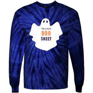 This Is Some Boo Sheet Halloween Ghost Funny Tie-Dye Long Sleeve Shirt