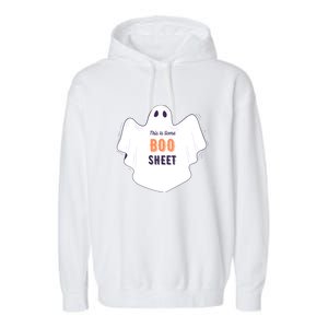 This Is Some Boo Sheet Halloween Ghost Funny Garment-Dyed Fleece Hoodie