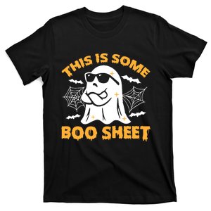 This Is Some Boo Sheet Ghost Retro Halloween Costume Spooky Season T-Shirt