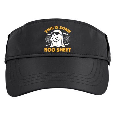 This Is Some Boo Sheet Ghost Retro Halloween Costume Spooky Season Adult Drive Performance Visor