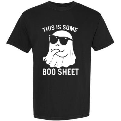 This Is Some Boo Sheet Ghost Halloween Costume Funny Ghost Garment-Dyed Heavyweight T-Shirt