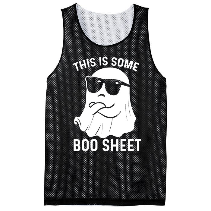 This Is Some Boo Sheet Ghost Halloween Costume Funny Ghost Mesh Reversible Basketball Jersey Tank