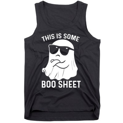 This Is Some Boo Sheet Ghost Halloween Costume Funny Ghost Tank Top