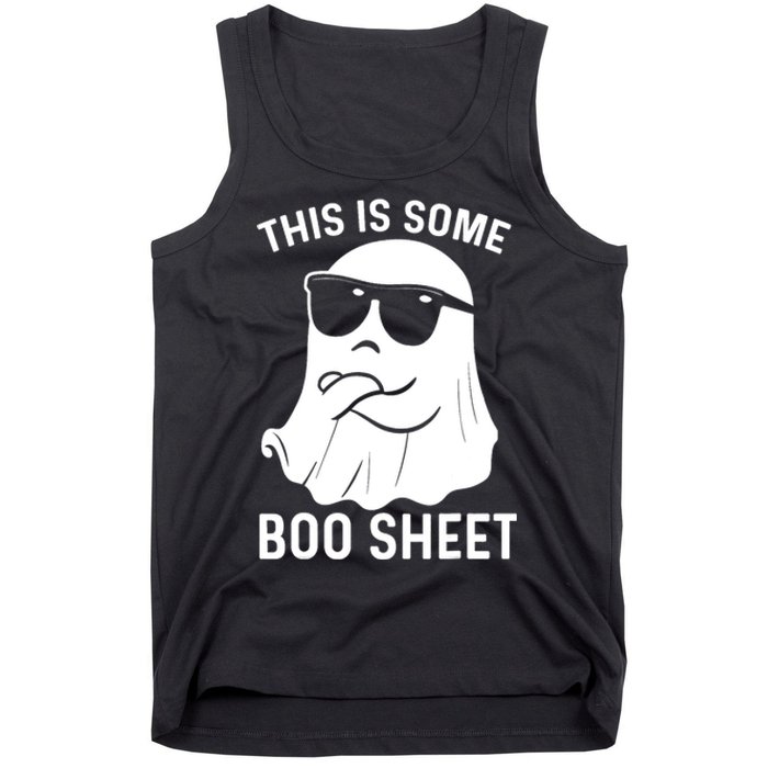 This Is Some Boo Sheet Ghost Halloween Costume Funny Ghost Tank Top