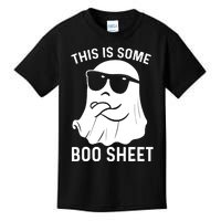 This Is Some Boo Sheet Ghost Halloween Costume Funny Ghost Kids T-Shirt