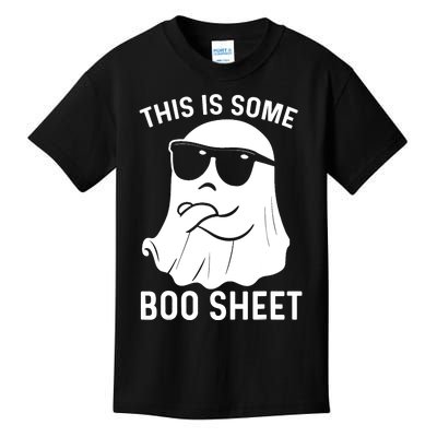 This Is Some Boo Sheet Ghost Halloween Costume Funny Ghost Kids T-Shirt