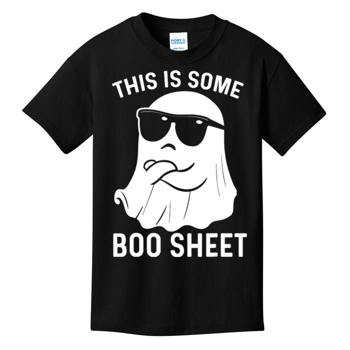 This Is Some Boo Sheet Ghost Halloween Costume Funny Ghost Kids T-Shirt