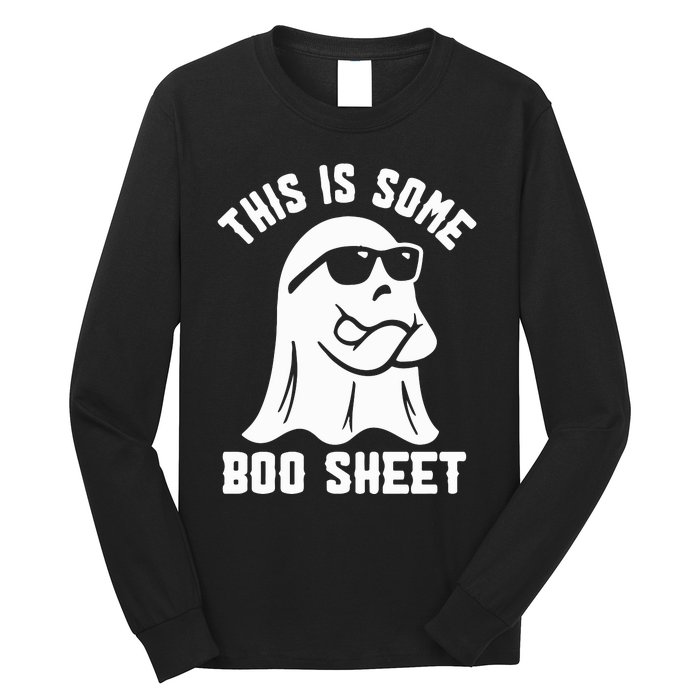 This Is Some Boo Sheet Cute Ghost Halloween Cool Ghost Some Spooky Long Sleeve Shirt