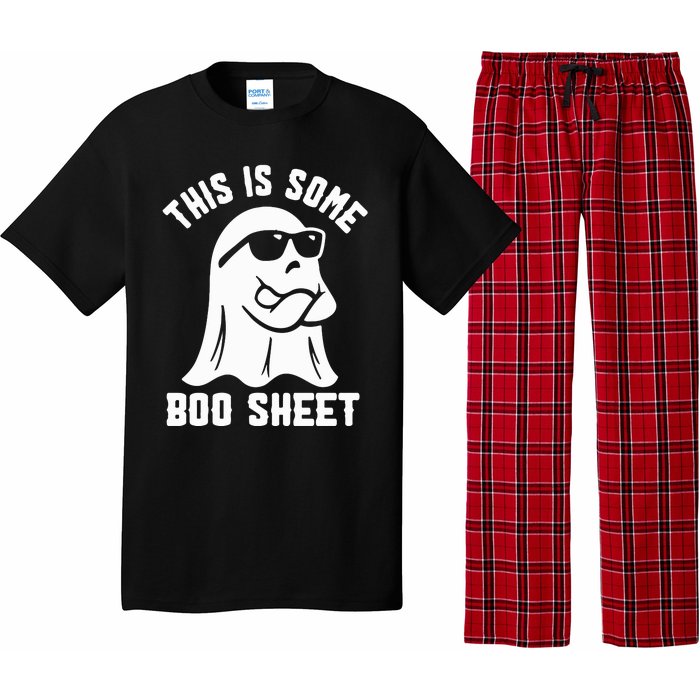 This Is Some Boo Sheet Cute Ghost Halloween Cool Ghost Some Spooky Pajama Set