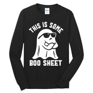 This Is Some Boo Sheet Cute Ghost Halloween Cool Ghost Some Spooky Tall Long Sleeve T-Shirt