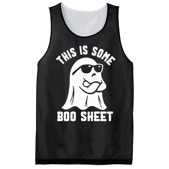 This Is Some Boo Sheet Cute Ghost Halloween Cool Ghost Some Spooky Mesh Reversible Basketball Jersey Tank