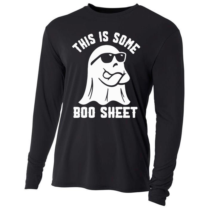 This Is Some Boo Sheet Cute Ghost Halloween Cool Ghost Some Spooky Cooling Performance Long Sleeve Crew