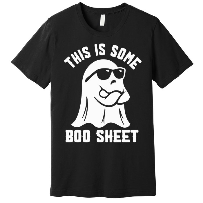 This Is Some Boo Sheet Cute Ghost Halloween Cool Ghost Some Spooky Premium T-Shirt