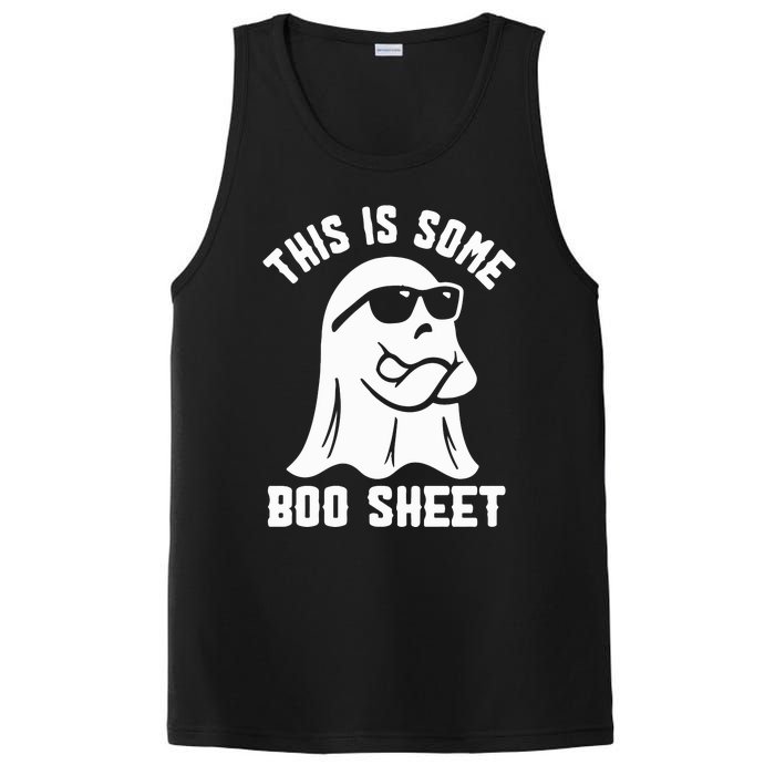 This Is Some Boo Sheet Cute Ghost Halloween Cool Ghost Some Spooky PosiCharge Competitor Tank