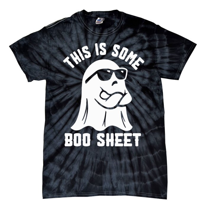 This Is Some Boo Sheet Cute Ghost Halloween Cool Ghost Some Spooky Tie-Dye T-Shirt