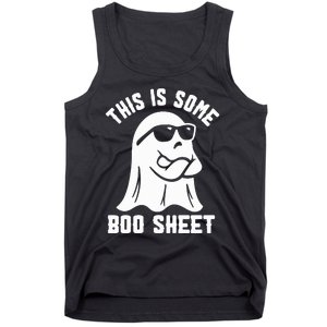 This Is Some Boo Sheet Cute Ghost Halloween Cool Ghost Some Spooky Tank Top