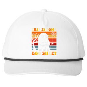 This Is Some Boo Sheet Ghost Groovy Retro Funny Halloween Snapback Five-Panel Rope Hat