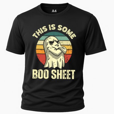 This Is Some Boo Sheet Halloween Funny Vintage Ghost Design Performance Shirt
