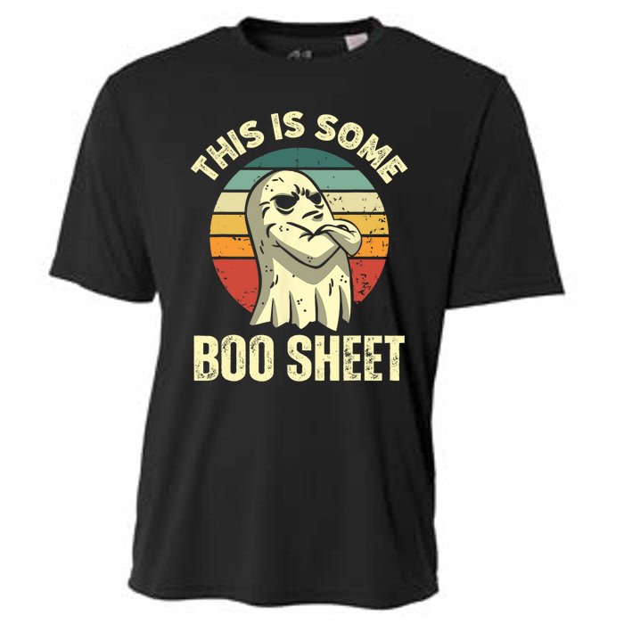 This Is Some Boo Sheet Halloween Funny Vintage Ghost Design Cooling Performance Crew T-Shirt