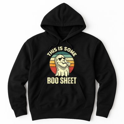 This Is Some Boo Sheet Halloween Funny Vintage Ghost Design Hoodie