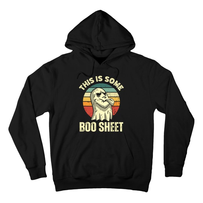 This Is Some Boo Sheet Halloween Funny Vintage Ghost Design Hoodie