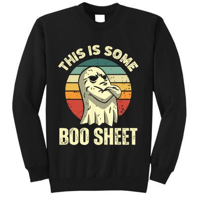 This Is Some Boo Sheet Halloween Funny Vintage Ghost Design Sweatshirt