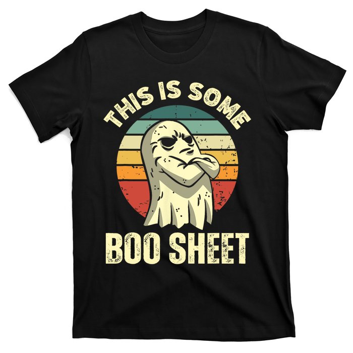 This Is Some Boo Sheet Halloween Funny Vintage Ghost Design T-Shirt