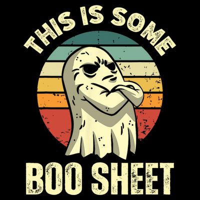 This Is Some Boo Sheet Halloween Funny Vintage Ghost Design T-Shirt