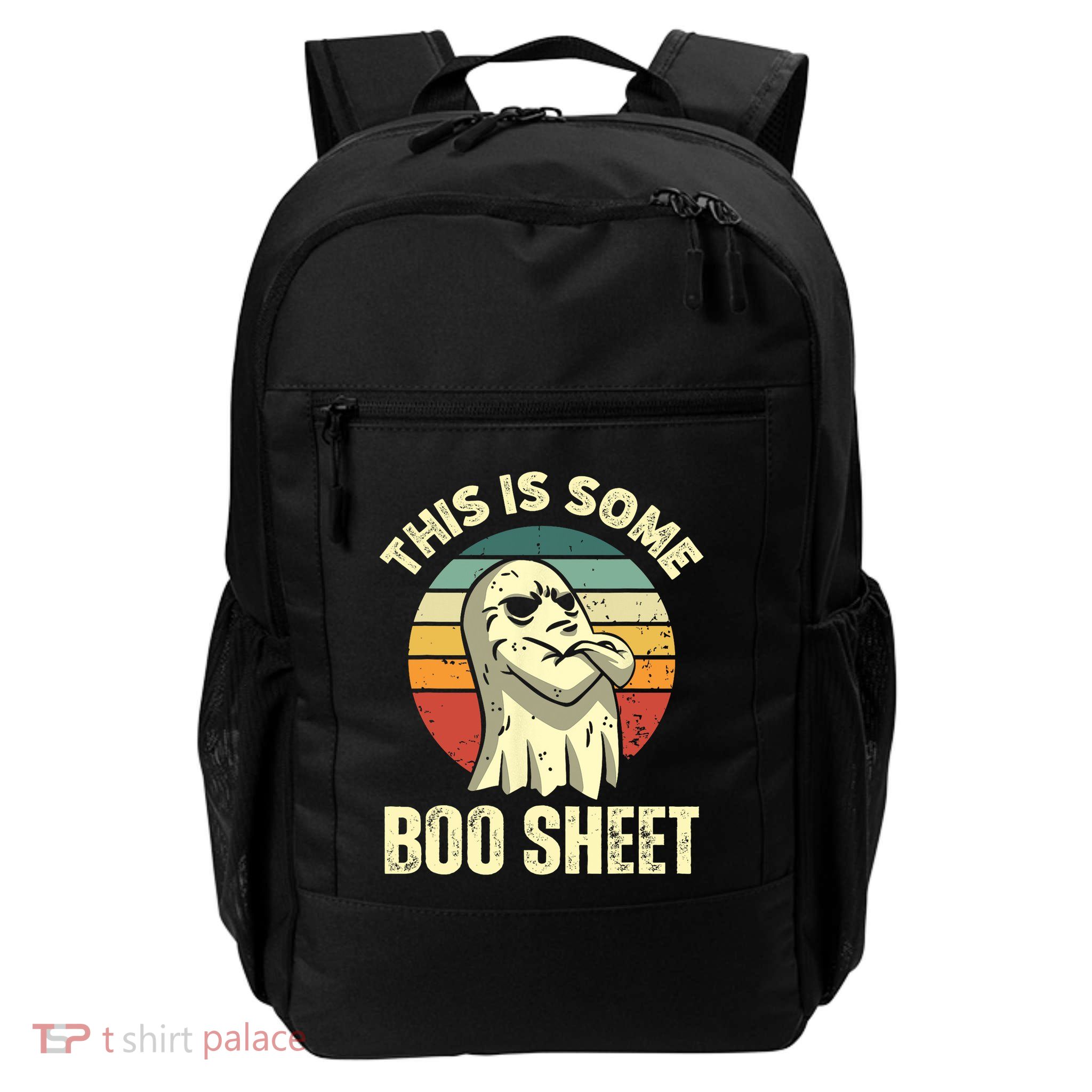 This Is Some Boo Sheet Halloween Funny Vintage Ghost Design Backpack
