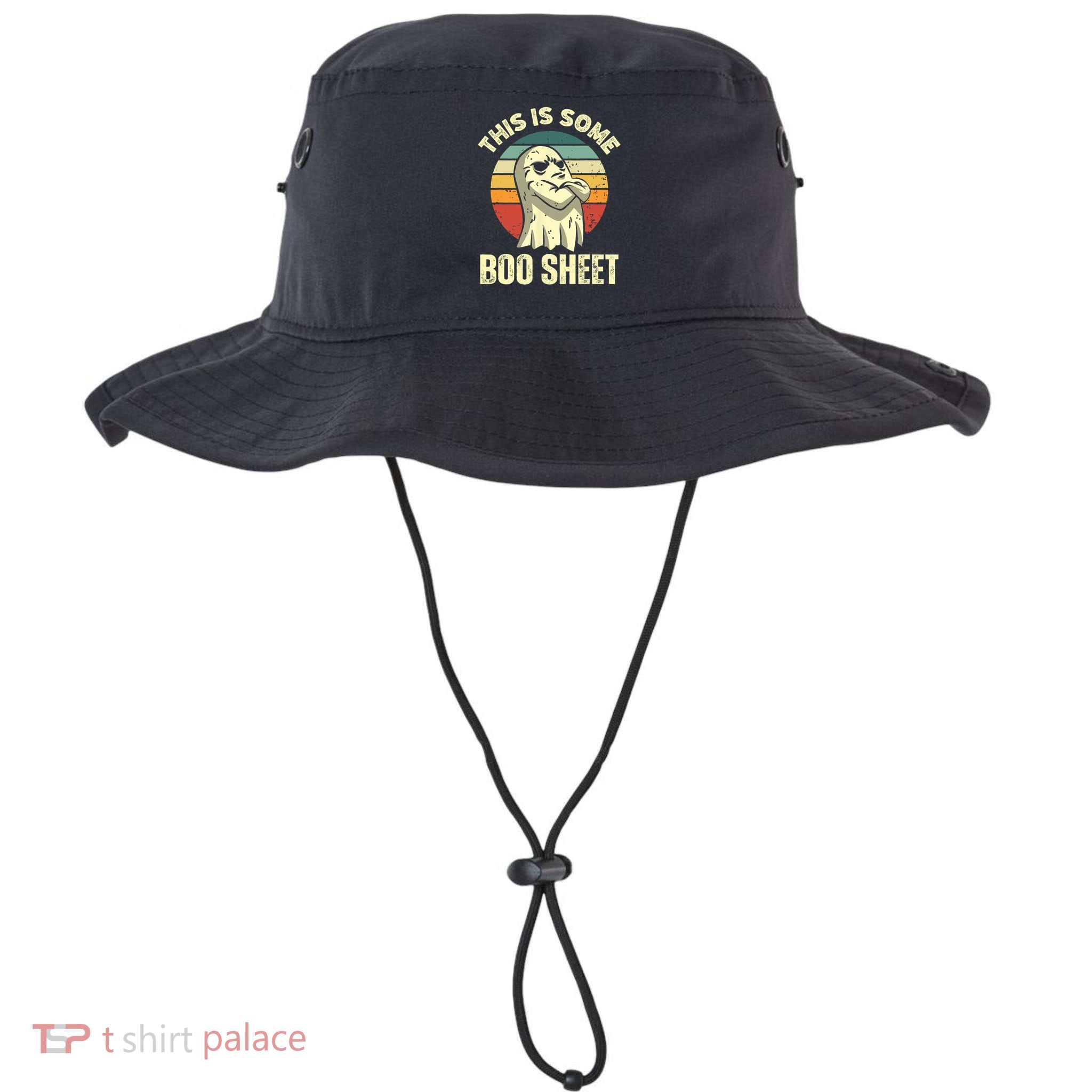 This Is Some Boo Sheet Halloween Funny Vintage Ghost Design Bucket Hat