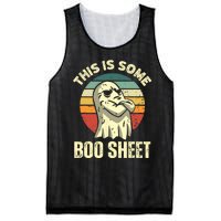 This Is Some Boo Sheet Halloween Funny Vintage Ghost Design Mesh Reversible Basketball Jersey Tank