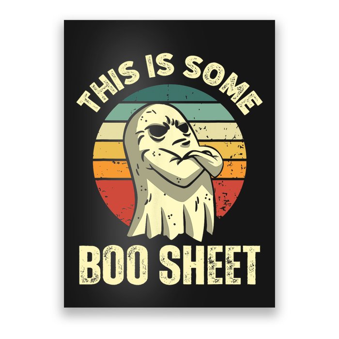 This Is Some Boo Sheet Halloween Funny Vintage Ghost Design Poster