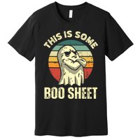 This Is Some Boo Sheet Halloween Funny Vintage Ghost Design Premium T-Shirt