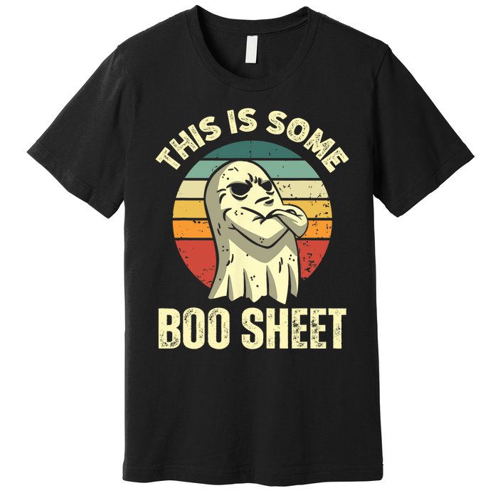 This Is Some Boo Sheet Halloween Funny Vintage Ghost Design Premium T-Shirt