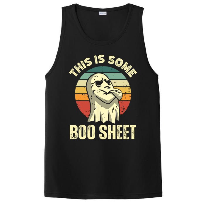 This Is Some Boo Sheet Halloween Funny Vintage Ghost Design PosiCharge Competitor Tank