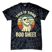 This Is Some Boo Sheet Halloween Funny Vintage Ghost Design Tie-Dye T-Shirt