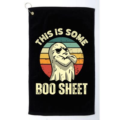 This Is Some Boo Sheet Halloween Funny Vintage Ghost Design Golf Towel