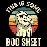 This Is Some Boo Sheet Halloween Funny Vintage Ghost Design Toddler T-Shirt
