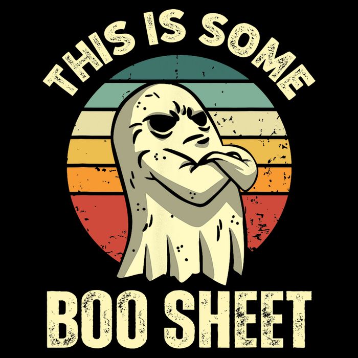 This Is Some Boo Sheet Halloween Funny Vintage Ghost Design Toddler T-Shirt