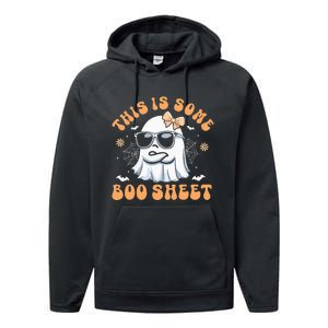 This Is Some Boo Sheet Cute Ghost Halloween Performance Fleece Hoodie